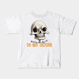 Don't disturb - funny skeleton Kids T-Shirt